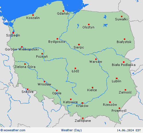 overview Poland Europe Forecast maps