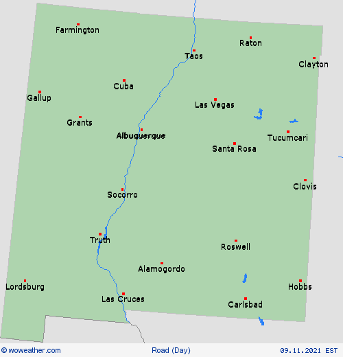 road conditions  USA Forecast maps