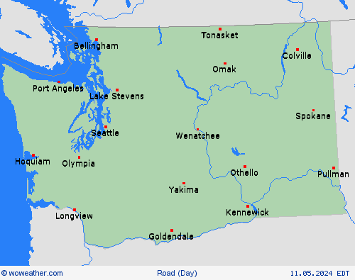 road conditions  USA Forecast maps