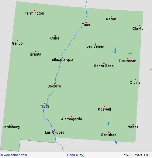 road conditions  USA Forecast maps