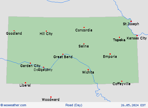 road conditions  USA Forecast maps