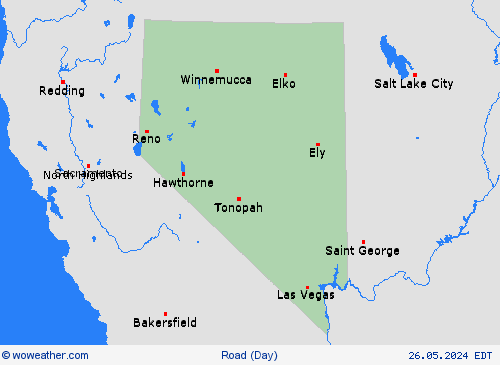 road conditions  USA Forecast maps