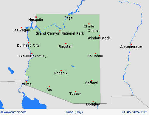 road conditions  USA Forecast maps