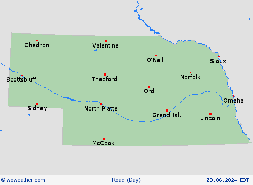 road conditions  USA Forecast maps