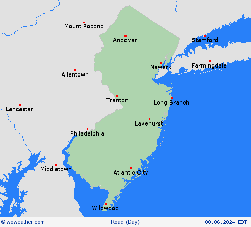 road conditions  USA Forecast maps