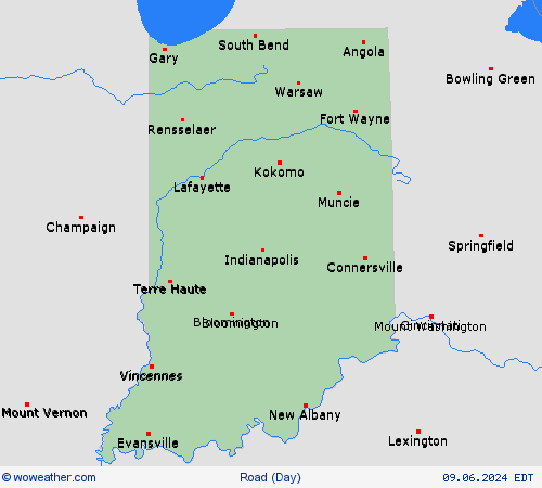 road conditions  USA Forecast maps