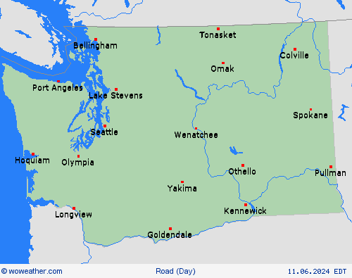 road conditions  North America Forecast maps