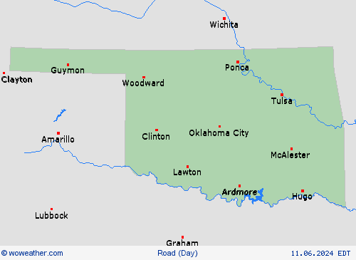 road conditions  USA Forecast maps