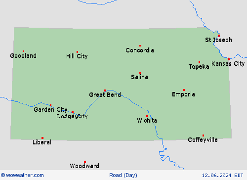 road conditions  USA Forecast maps