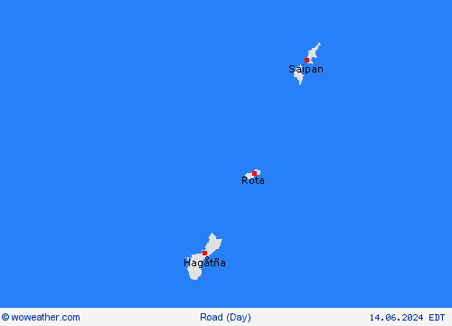 road conditions Marianen Oceania Forecast maps