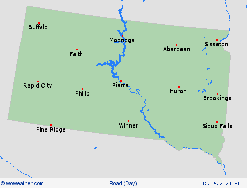 road conditions  USA Forecast maps