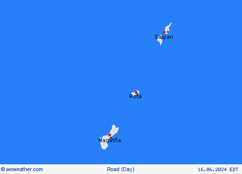 road conditions Marianen Oceania Forecast maps