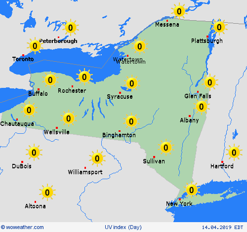 uv index  USA Forecast maps