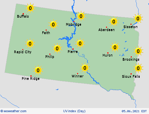 uv index  USA Forecast maps