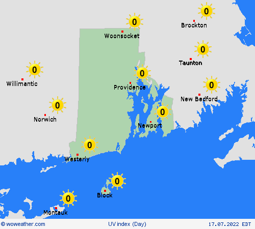 uv index  USA Forecast maps