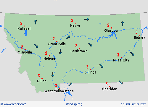 wind  USA Forecast maps