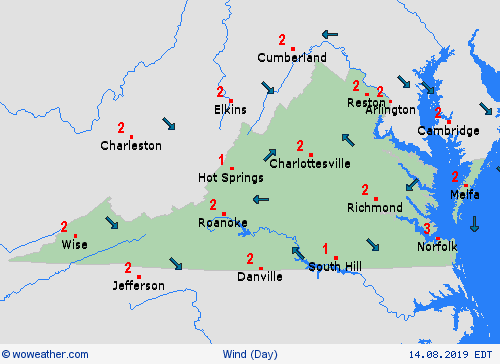 wind  USA Forecast maps