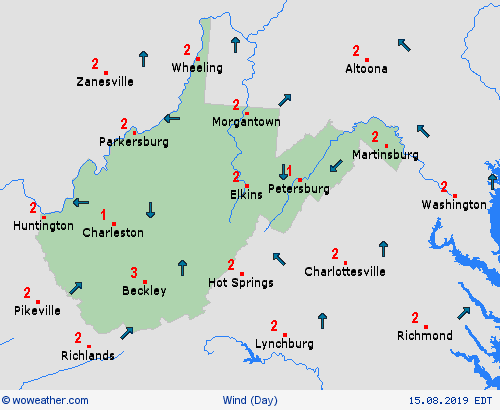 wind  USA Forecast maps