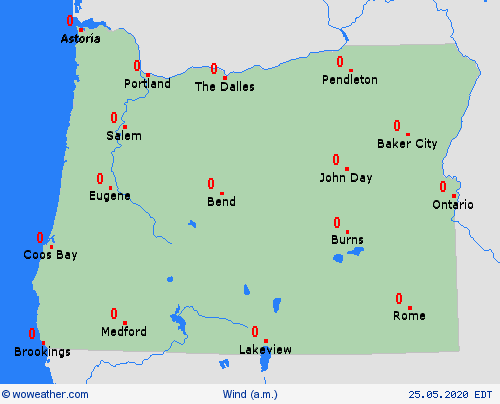 wind  USA Forecast maps