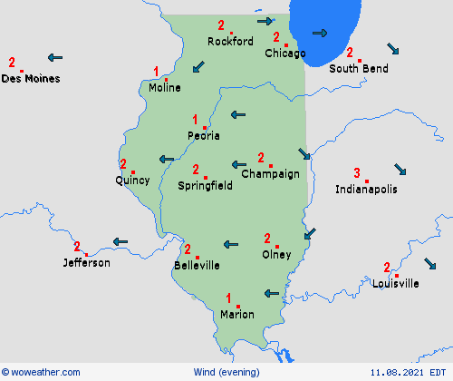 wind  USA Forecast maps