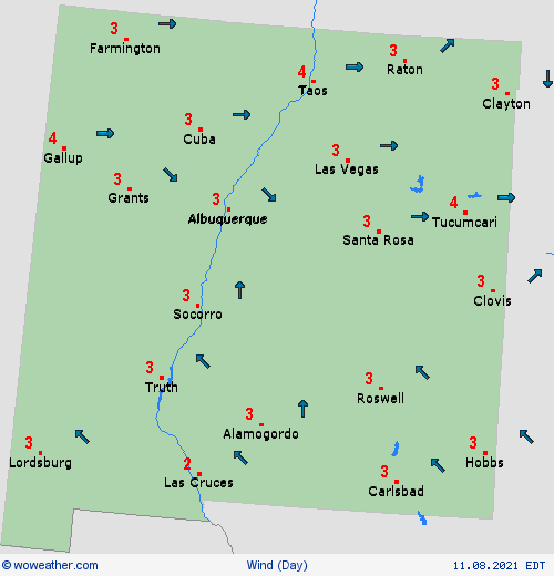 wind  USA Forecast maps