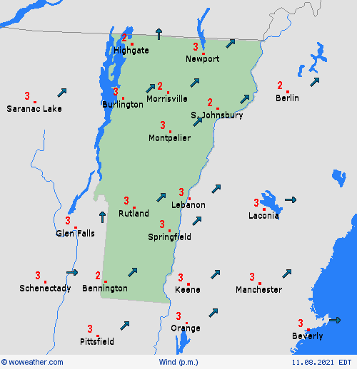 wind  USA Forecast maps