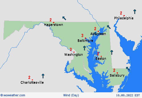 wind  USA Forecast maps