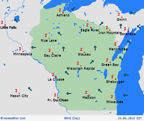 wind  USA Forecast maps