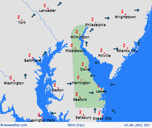 wind  USA Forecast maps