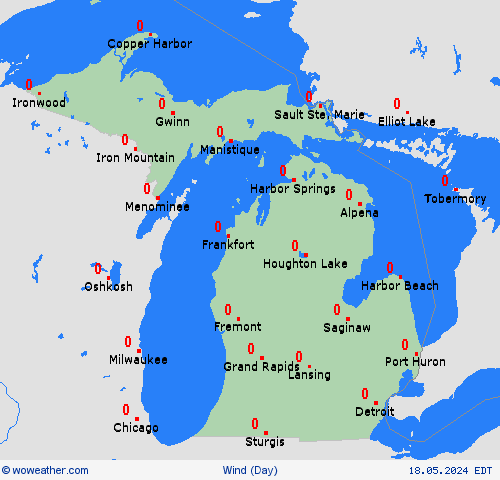 wind  USA Forecast maps