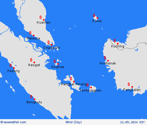 wind Singapore Asia Forecast maps