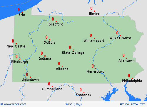 wind  USA Forecast maps