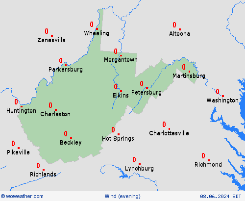 wind  USA Forecast maps