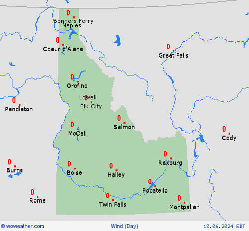 wind  USA Forecast maps