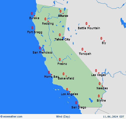 wind  North America Forecast maps