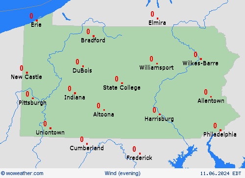 wind  USA Forecast maps