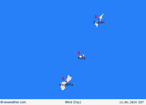 wind Marianen Oceania Forecast maps