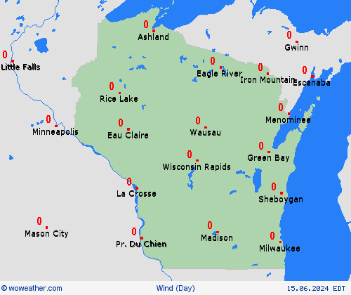 wind  USA Forecast maps