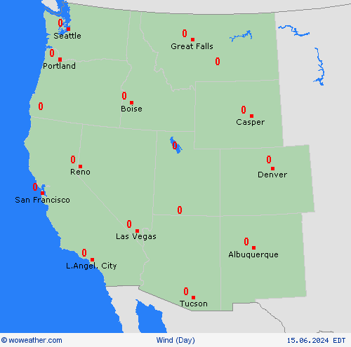 wind  USA Forecast maps