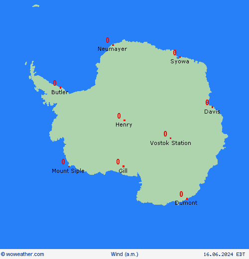 wind Antarctica Antarctica Forecast maps