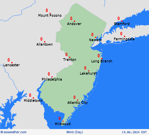 wind  USA Forecast maps